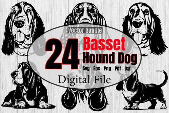 Basset Hound Svg Bundle