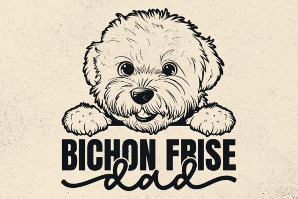 Bichon Frise Dad Svg