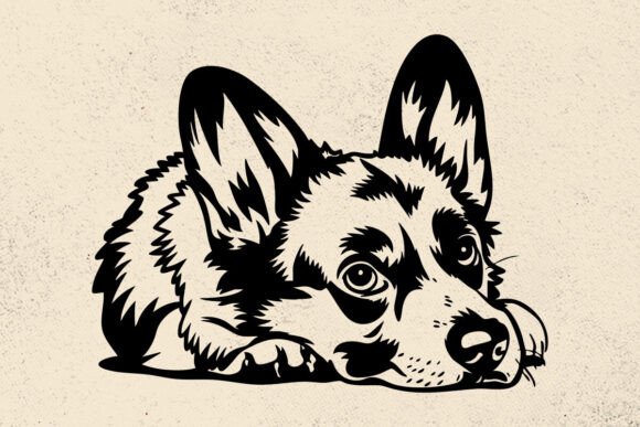 Corgi Svg for Embroidery