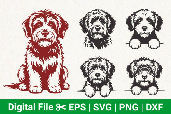 Cute Fluffy Dog Svg