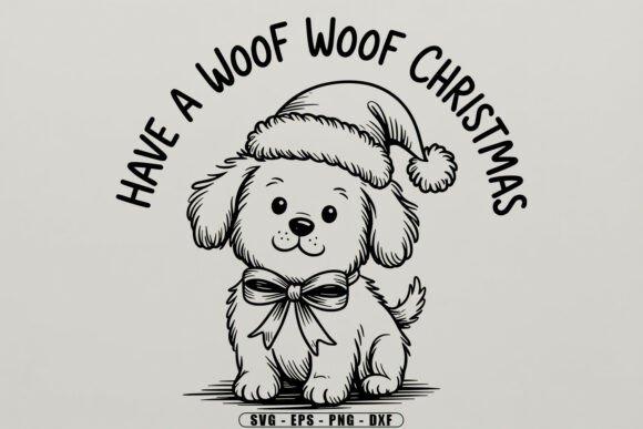 Have a Woof Woof Christmas Dog