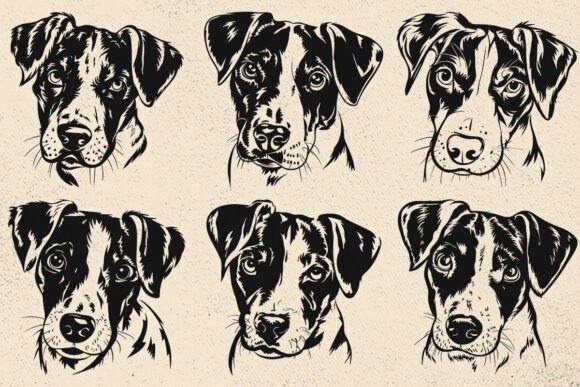 Jack Russell SVG, Dog Silhouettes