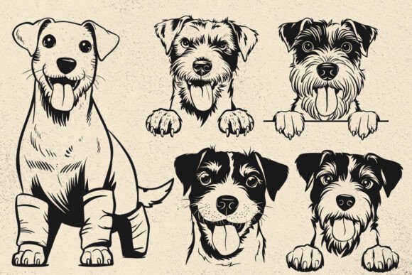 Jack Russell SVG for Embroidery