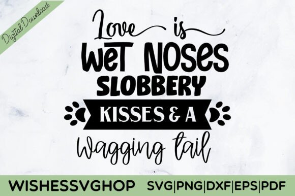 Kisses Dog SVG PNG