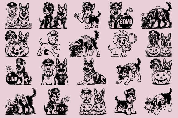 Police Dog Svg Bundle