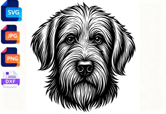 Shaggy Dog Portrait Design