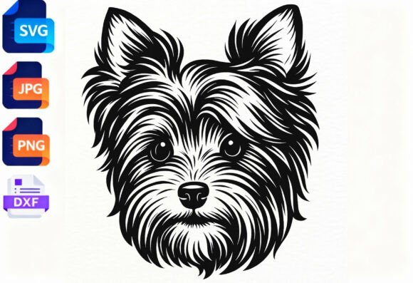 Yorkshire Terrier Dog SVG Cut File